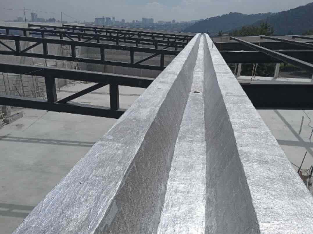 Impermeabilización del canalón elevado en Huixquilucan, Estado de México